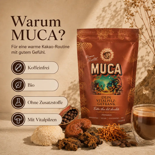 MUCA – Schokoladig-herber Vitalpilz-Drink