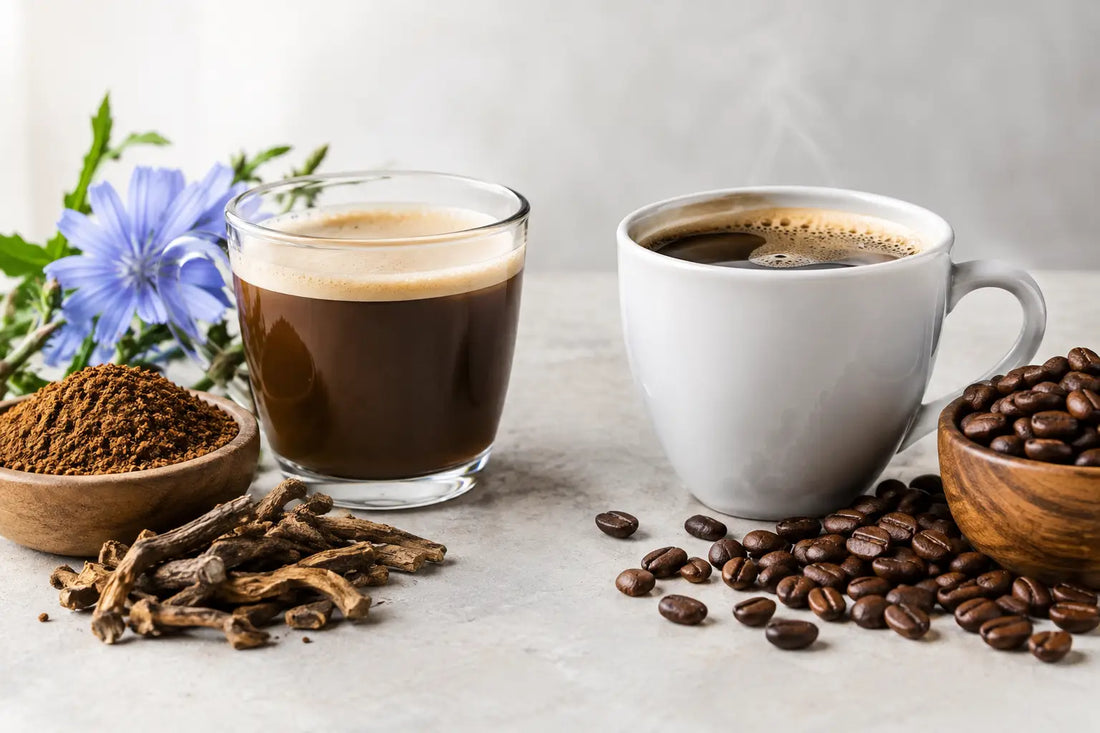 Chicorée versus koffeinhaltiger Kaffee