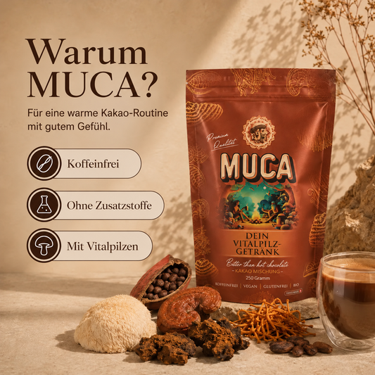 MUCA – Schokoladig-herber Vitalpilz-Drink